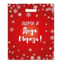 Пакет НГ 38х45 Подарок от Деда Мороза, Эксперт в подарках, Акцент прорубка