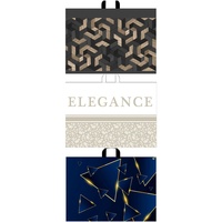 Пакет 55х70 Изысканный беж, Магия геометрия, Свечение